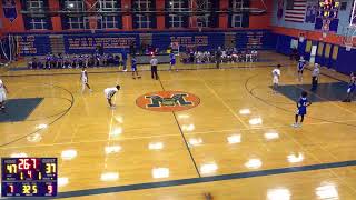 Malverne High School vs Hempstead High School Boys JuniorVarsity Basketball [upl. by Rehpinej]