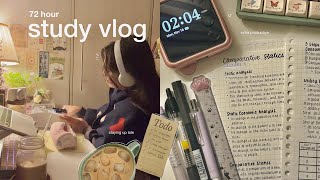 productive uni vlog 📚 72 hours staying up late notetaking ft lots of coffee [upl. by Papke]