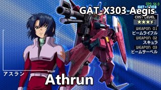 Gundam Seed Rengou vs ZAFT  GATX303 Aegis  Arcade Mode [upl. by Antonin]