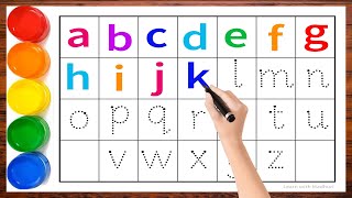 How to Write Alphabet Letters Easy For Kids and Toddlers  ABCD  Part 59  Tori Kids Learning [upl. by Atiuqel693]