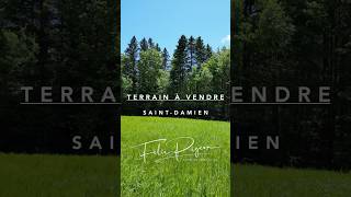 Terrain à vendre à SaintDamien Lanaudière🌲 [upl. by Nyrak]