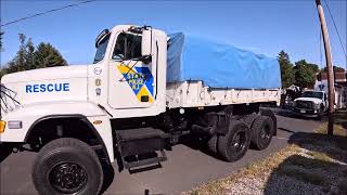 New Jersey State Police Freightliner 6X6 and Mobil Command Center [upl. by Garrek]