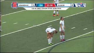 Kennedale 20 Allie Thornton scores her 41st goal of the season in the semifinals vs Kilgore [upl. by Cerelly]