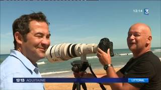 Balade littorale  Laurent Masurel photographie laction aquatique dans les Landes [upl. by Coniah]