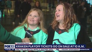 Kraken playoff tickets go on sale at 10 am  FOX 13 Seattle [upl. by Bonacci]