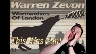 Warren Zevon  Werewolves of London  FIRST TIME REACTION [upl. by Rafaela]