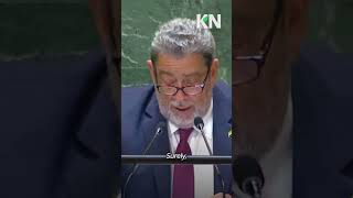 🇻🇨 PM Ralph Gonsalves Stop Israel’s carnage in Gaza [upl. by Ahsieit]