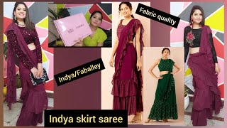 INDYA Saree Skirt review l Indyafaballey l Buy or not to Buy [upl. by Asteria]