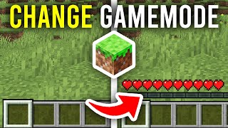 How To Change Gamemode In Minecraft  FUll Guide [upl. by Joella]