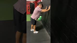 Staggered Stance Wall Walking Hip Hinge [upl. by Doownelg]