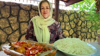 Persian Eggplant Stew  Khoresh Bademjan [upl. by Llirrem]