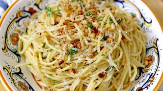 10 Minute Recipe Spaghetti Aglio e Olio  Laura Vitale [upl. by Hertzog130]