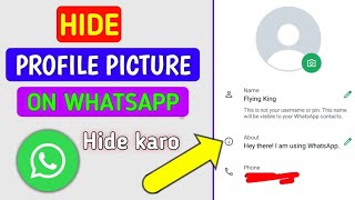 Whatsapp profile picture hide karen  how to hide Whatsapp profile picture [upl. by Zipporah198]