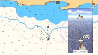 Fix position compass bearing and visual range compass bearing and visual range [upl. by Eniak]