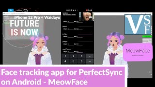 Face tracking app for PerfectSync on Android  MeowFace compared with Waidayo on iPhone [upl. by Daitzman]