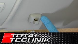 How to Remove Sun Visor Clip  Audi A4 S4 RS4  B6 B7  20012008  TOTAL TECHNIK [upl. by Ahcatan]