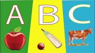 Alphabet abc song toddlers rhymes kindergarten preschooler learning Aforapple rhyme phonic sound abc [upl. by Todhunter]