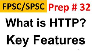 What is HTTP Hypertext Transfer Protocol  Key Features of HTTP  FPSC Lecturer Computer Science [upl. by Eleonora619]