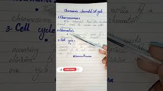 ChromosomeChromatidCell cycle definition biology biologyclass12 genetics ytshortsindia [upl. by Torrance386]