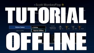 PS4 HOW TO APPEAR OFFLINE NEW FEATURE IN 350 System Software Update Tutorial [upl. by Diskson172]