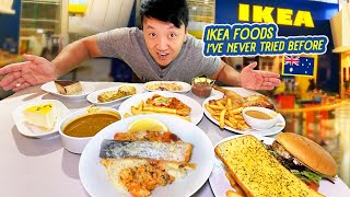 Foods Ive NEVER Tried Before at IKEA in Sydney Australia [upl. by Ejroj]