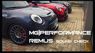 MGPerformance  F56  REMUS Soundcheck [upl. by Ybanrab]