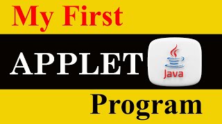 How to run First Applet Program in Java [upl. by Trixy]