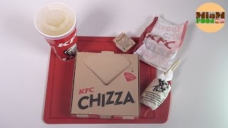 KFC Menu CHIZZA  Cest nouveau alors verdict   Studio Bubble Tea Food unboxing food [upl. by Snashall]