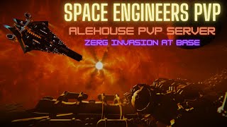 Space Engineers PVP  ZRG invasion at base [upl. by Nyleikcaj957]