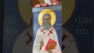 Painted icon of St Luke of Crimea shorts [upl. by Pearla]