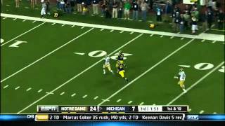 Notre Dame at Michigan  Football Highlights [upl. by Leary186]