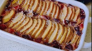 Apple Clafoutis low calories version 苹果克拉芙缇，无油无糖低卡甜点，像翻一本书，你的书里有什么？ [upl. by Niak566]