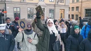 Manifestation emot Koranbränningarna i Stockholm Partiet Nyans [upl. by Llenrod256]