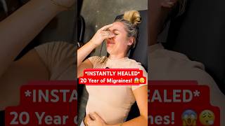 INSTANTLY HEALED 20 Year of Migraines 😱😮‍💨 trending chiropractic short backpain [upl. by Ydnas603]