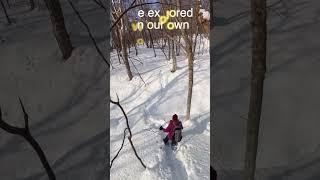 Snowshoeing in the snowy Amihari forest [upl. by Ani862]