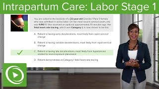 Intrapartum Care Labor Stage 1 – Obstetrics  Lecturio [upl. by Kcod244]