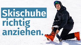 Tutorial Skischuhe richtig anziehen  Skifahren lernen [upl. by Legra696]