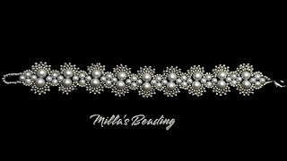 Beading Bracelet 💎 beadsjewellery beadwork beadingtutorials beading [upl. by Annekam]