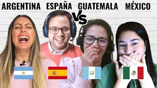 España vs México vs Argentina vs Guatemala Vocabulario  Different Spanish Accents and Vocabulary [upl. by Rempe]