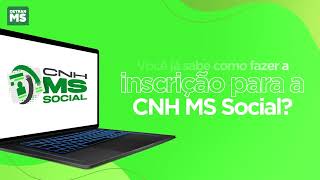 Passo a passo da inscrição da CNH MS Social [upl. by Eixam803]