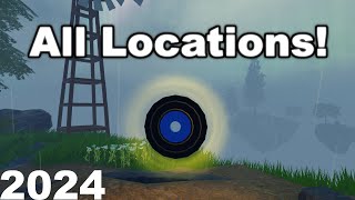 All CD Locations in Rainy Vibes Roblox  2024 Version [upl. by Crotty]