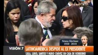 Visión Siete Luto por kirchner Lula despide a su compañero [upl. by Etteoj924]