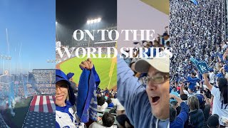 ON TO THE WORLD SERIES LA DODGERS NLCS GAME VLOG [upl. by Burleigh]