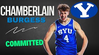 COMMIT Top150 Recruit Chamberlain Burgess Commits To BYU [upl. by Cohbath]