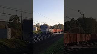 ET22ROO3 Kubuś z kontenerami przez Dulową  Mega Rp1 train kolej railway Rp1 pociag rail [upl. by Zechariah]