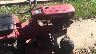 1968 wheel horse lawn ranger with mower deck and dump cart [upl. by Frerichs]