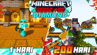 200 Hari di Minecraft Hardcore Tapi PULAU MELAYANG DIAMOND BLOCK [upl. by Etom979]