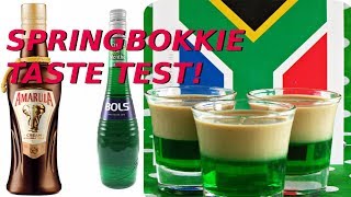 Americans Try South African Liquor SPRINGBOKKIE SHOOTER [upl. by Devinne584]