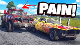 I Got YEETED By a MASSIVE TRUCK in Wreckfest Online Multiplayer [upl. by Louanne]