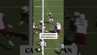 Auburn True Freshman WR Cam Coleman with the 20yard score 💯 shorts [upl. by Surbeck]